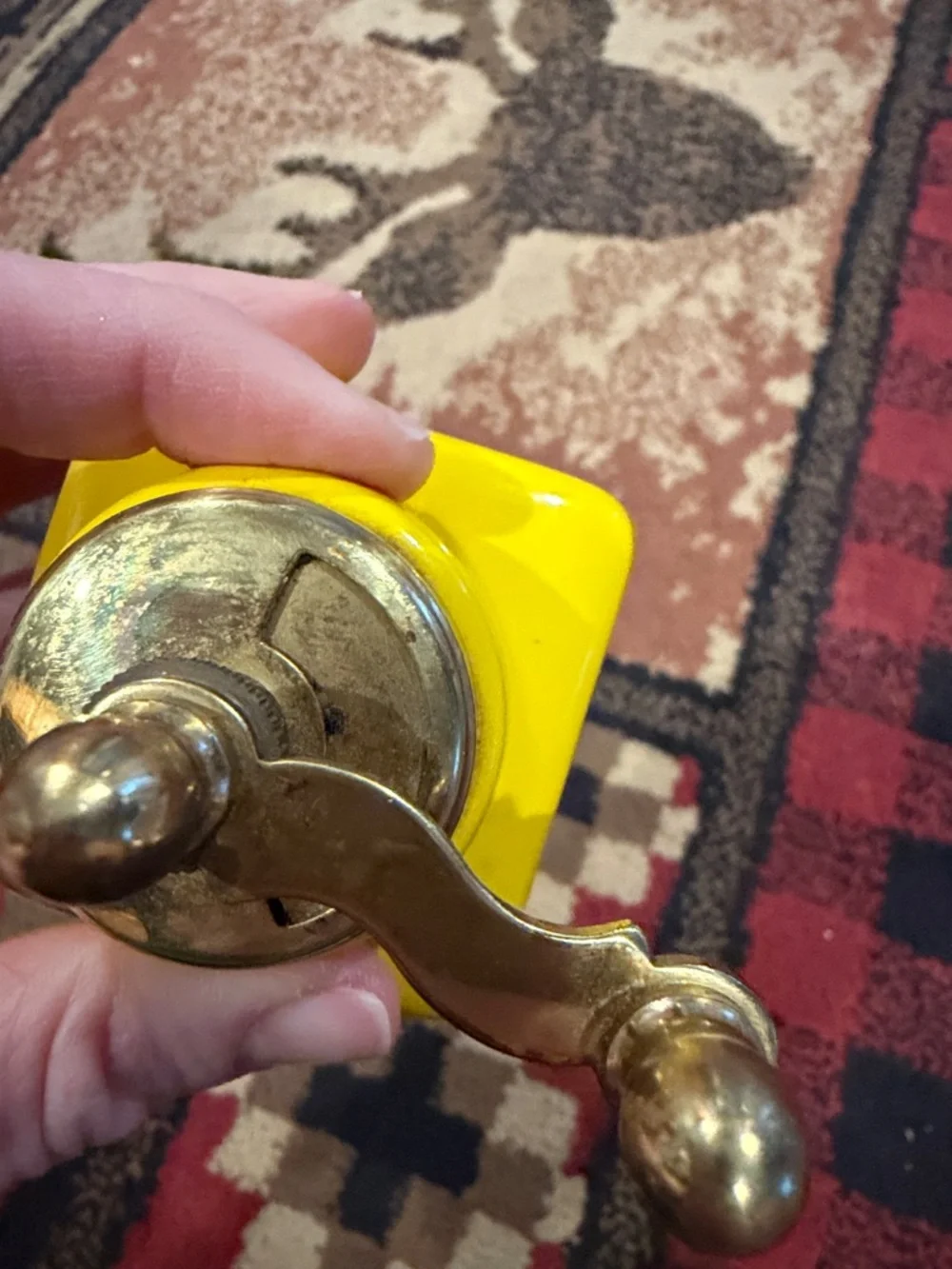 Vintage made in Italy, handheld spice grinder
